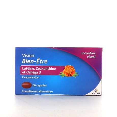 Viatris Vision Bien Etre 60 capsules Complément alimentaire yeux