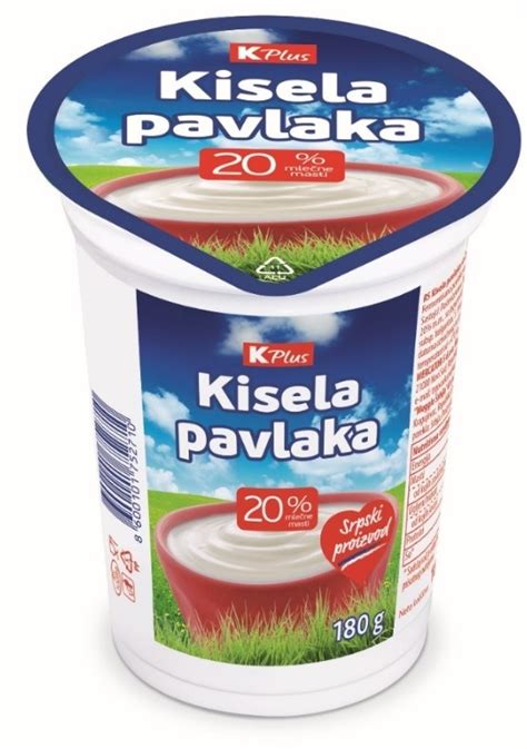 Kisela Pavlaka K Plus 20 Mm 180g Cenoteka