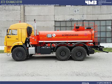 АТЗ камаз 43118: каталог автотопливозаправщиков на шасси КамАЗ 43118