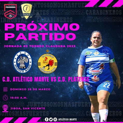 Atl Tico Marte Oficial On Twitter Liga Femenina Jornada Hoy