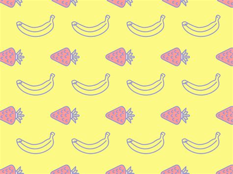 Bananas And Strawberries By Micah Lindenberger On Dribbble