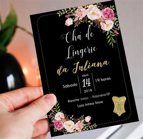 Convite Ch De Lingerie Panela Digital Elo