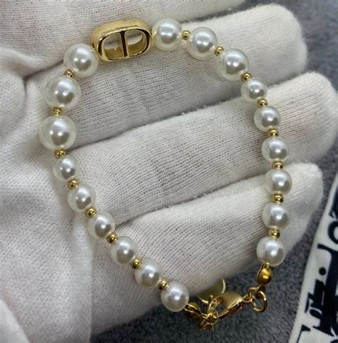 Christian Dior Pearl White Bracelet Etsy