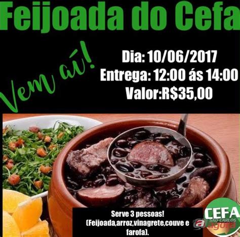 Cefa promove feijoada beneficente São Carlos Agora