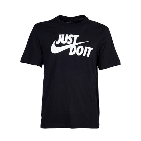 Nike Just Do It T Shirt Man Black White Mascheroni Sportswear