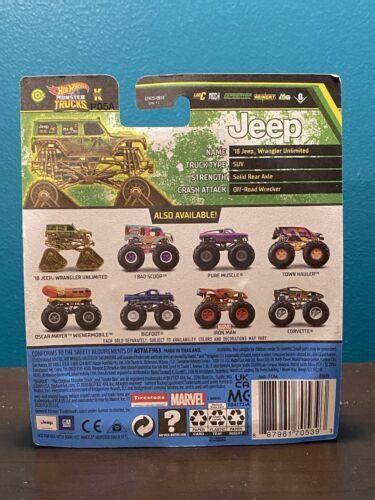 2021 Hot Wheels Monster Trucks Jeep Wrangler Twisted Tredz 4550268671