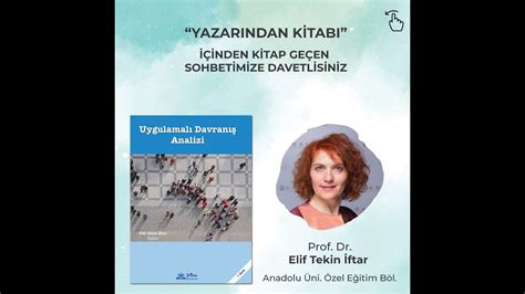 Yazar Ndan Kitab Prof Dr Elif Tekin Ftar Uygulamal Davran