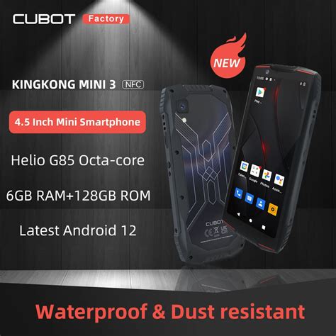 Cubot KingKong MINI 3 Smartphone 4 5 Helio G85 Octa Core 6GB 128GB Dual