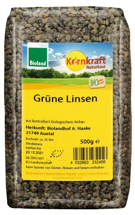 Kornkraft Linsen Gr N Bioland X G Online Kaufen