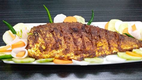 সুরমা মাছের গ্রীল ।। Fish Grill Surma Fish ।। Pushons Kitchen Youtube