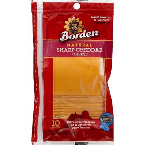 Borden Cheese Slices Sharp Cheddar Cheese Yoders Country Market