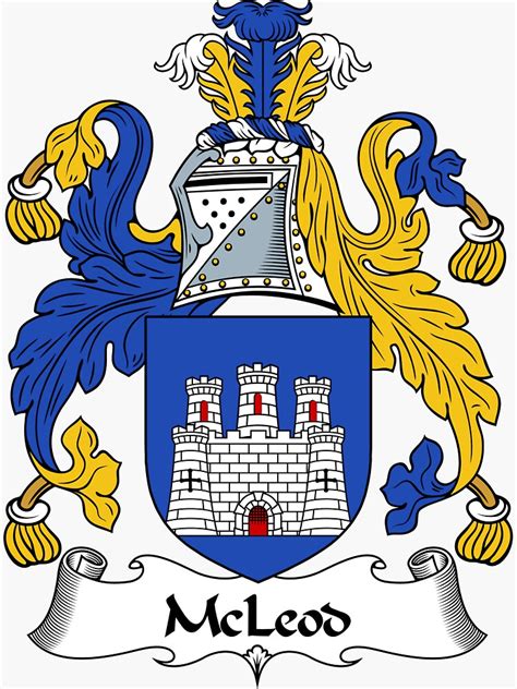 "McLeod Coat of Arms / McLeod Family Crest" Sticker by ScotlandForever | Redbubble