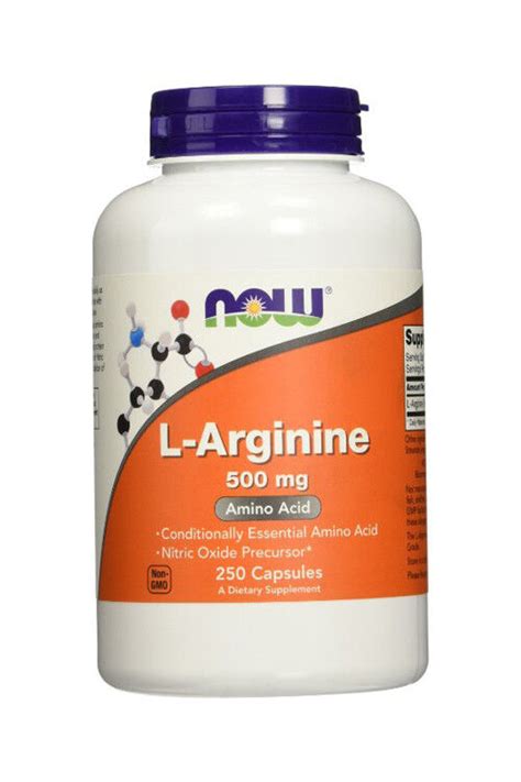 L Arginine Mg Capsules Now Foods Ebay