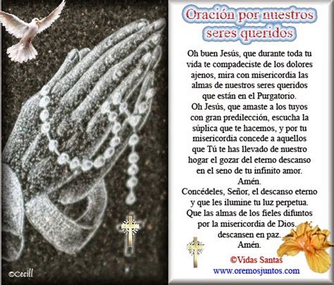 ® Blog Católico Gotitas Espirituales ® Oraciones Por Nuestros Seres Queridos Fallecidos