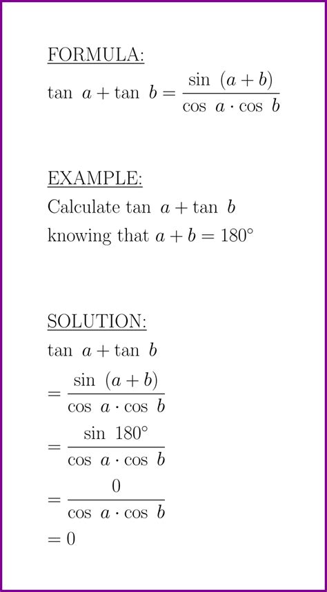 tan a + tan b (formula and example) (sum of tangent) – LUNLUN.COM