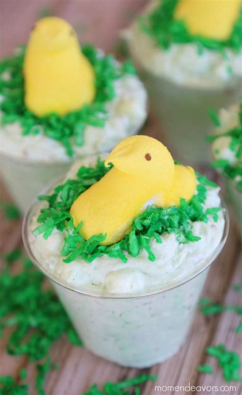 Pistachio Salad Easter Peeps Dessert Cups