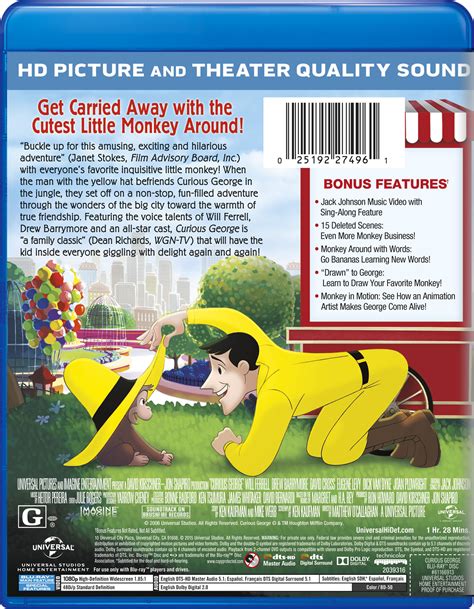 Curious George | Movie Page | DVD, Blu-ray, Digital HD, On Demand ...