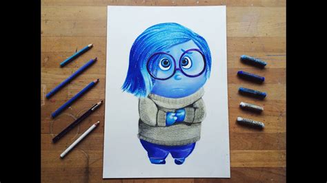 How To Draw Sadness From Inside Out Como Dibujar A Tristeza De