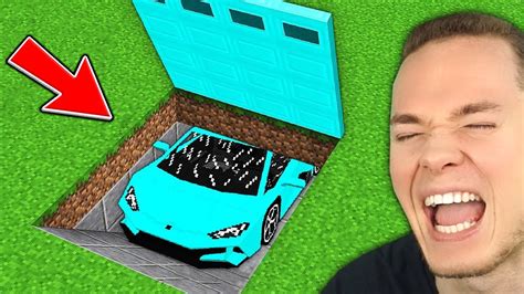 Ich FINDE Eine GEHEIME DIAMANT SPORTWAGEN GARAGE Minecraft YouTube