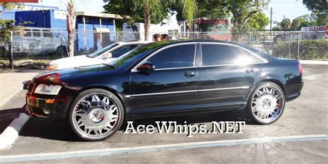 Ace-1: Black Audi A8 on 26" Forgiatos