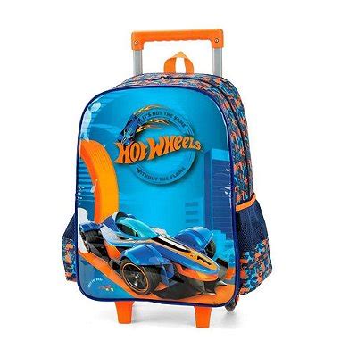 Mochila De Carrinho Hot Wheels Preto Luxcel Casa Joka