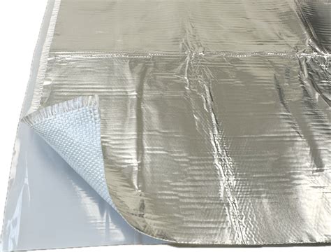 Adhesive Backed Heat Barrier Fiberglass With Aluminum Foil Heat