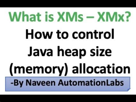 What Is XMs XMx How To Control Java Heap Size Memory Allocation