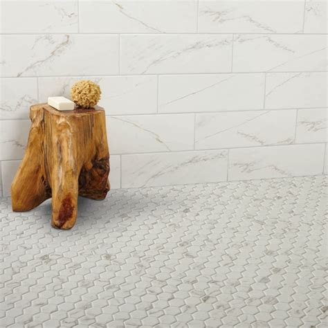 American Olean Marble Manor Calacatta 10 In X 11 In Matte Ceramic