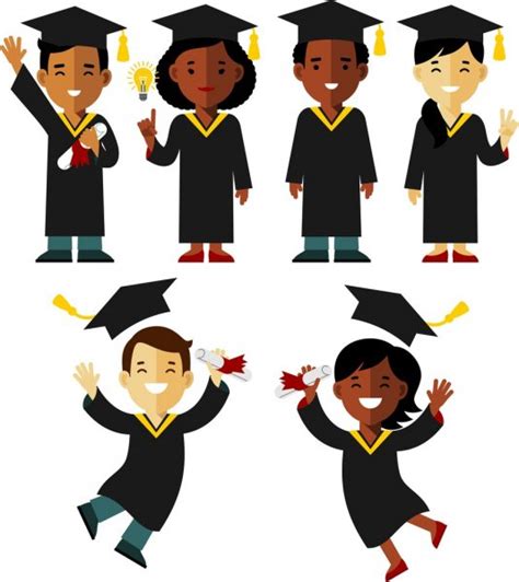 Graduates Vector Art Stock Images Depositphotos