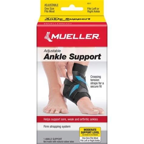 Mueller Adjustable Ankle Support Ct Kroger