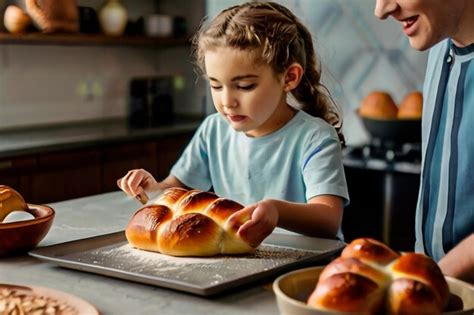 Premium Photo Positive Woman In Udmurt National Costume Kneads Dough Cooking Pies With Mature