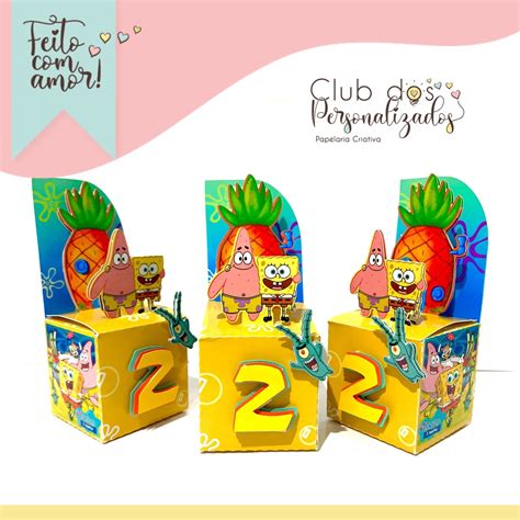 Personalizados Bob Esponja Itens Elo Produtos Especiais