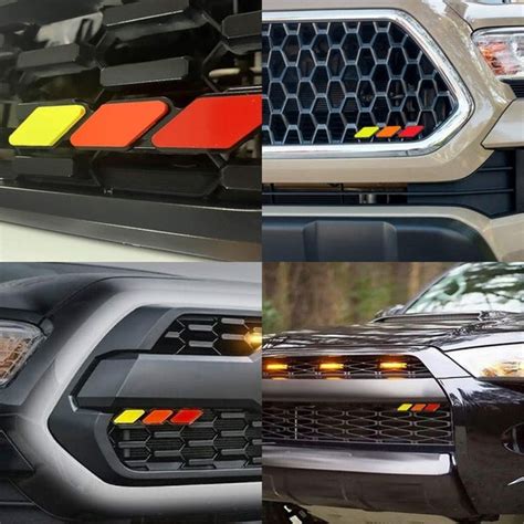 Toyota Grille Tri Color Badge Emblem Abp Offroad