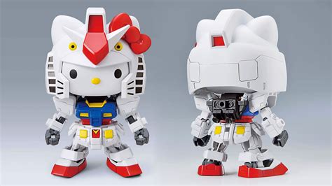 Hello Kitty Put On The Gundam Suit And Becomes Haro In This Hello Kitty