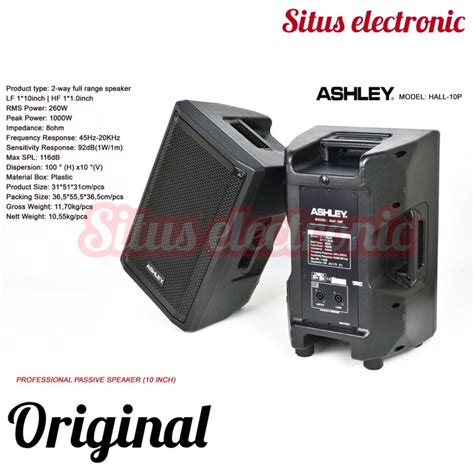 Jual Speaker Pasif Ashley Hall 10p Original Speaker Pasif Ashley 10