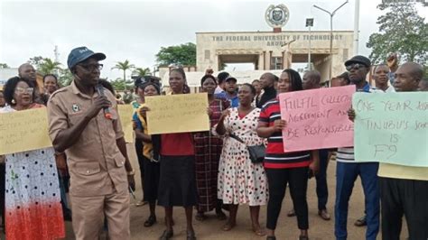 Protests In Futa Over Non Payment Of Four Month Salary Myschoolnews