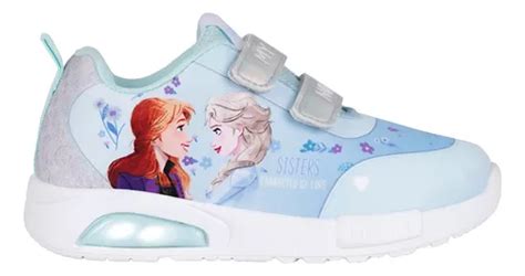 Zapatillas Disney Frozen Con Luces Original Footy Linea Pop