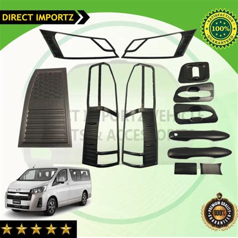 Toyota Hiace GL Grandia 2019 To 2021 Combo Set Garnish Cover Matte