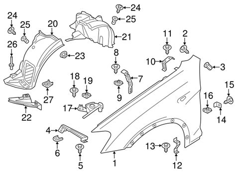 Genuine Bmw 51 62 7 354 678 Fender Liner Bracket Free Shipping On Most Orders 499 Oemg