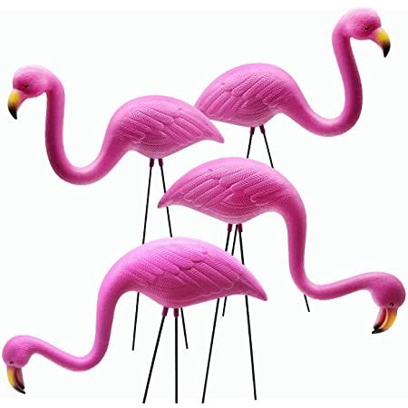 Amazon Pink Flamingos Yard Decorations Large 23 Set Of 2