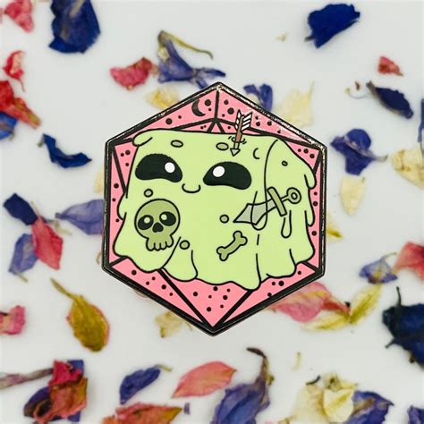 Ttrpg Cutie Creatures Gelatinous Cube Enamel Pin Dnd Ts Etsy