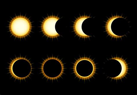 Solar Eclipse Icon Vector 156692 Vector Art At Vecteezy