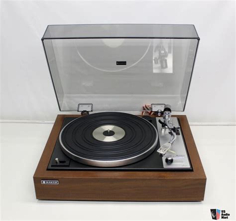 70s Sanyo Tp 600sa Belt Driven Semi Automatic Turntable W Adc Qlm33
