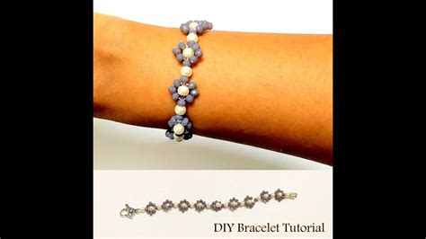 How To Make Simple Pearl Bracelet Beads Bracelet Beading Diy Tutorial Youtube