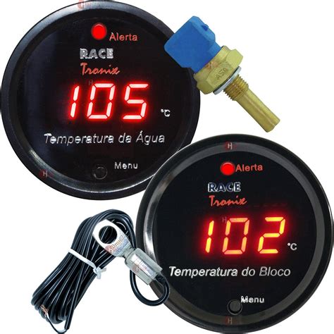 Relógio Medidor Temperatura Água Bloco Motor Carro Digital R 232 90