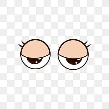 Bonito Vetor Simples Dos Desenhos Animados Olhos Grandes Olhos Clipart