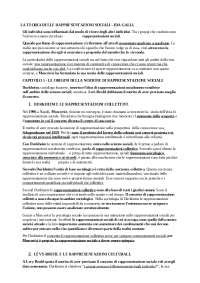 Teoria Delle Rappresentazioni Docsity