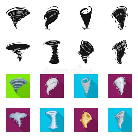 Isolated Object Of Cyclone And Weather Symbol Collection Of Cyclone