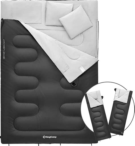 Kingcamp Double Sleeping Bag For Adults With Pillows Cm King