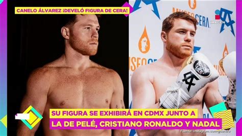 Como 2 gotas de agua Así luce la figura de cera del Canelo Álvarez